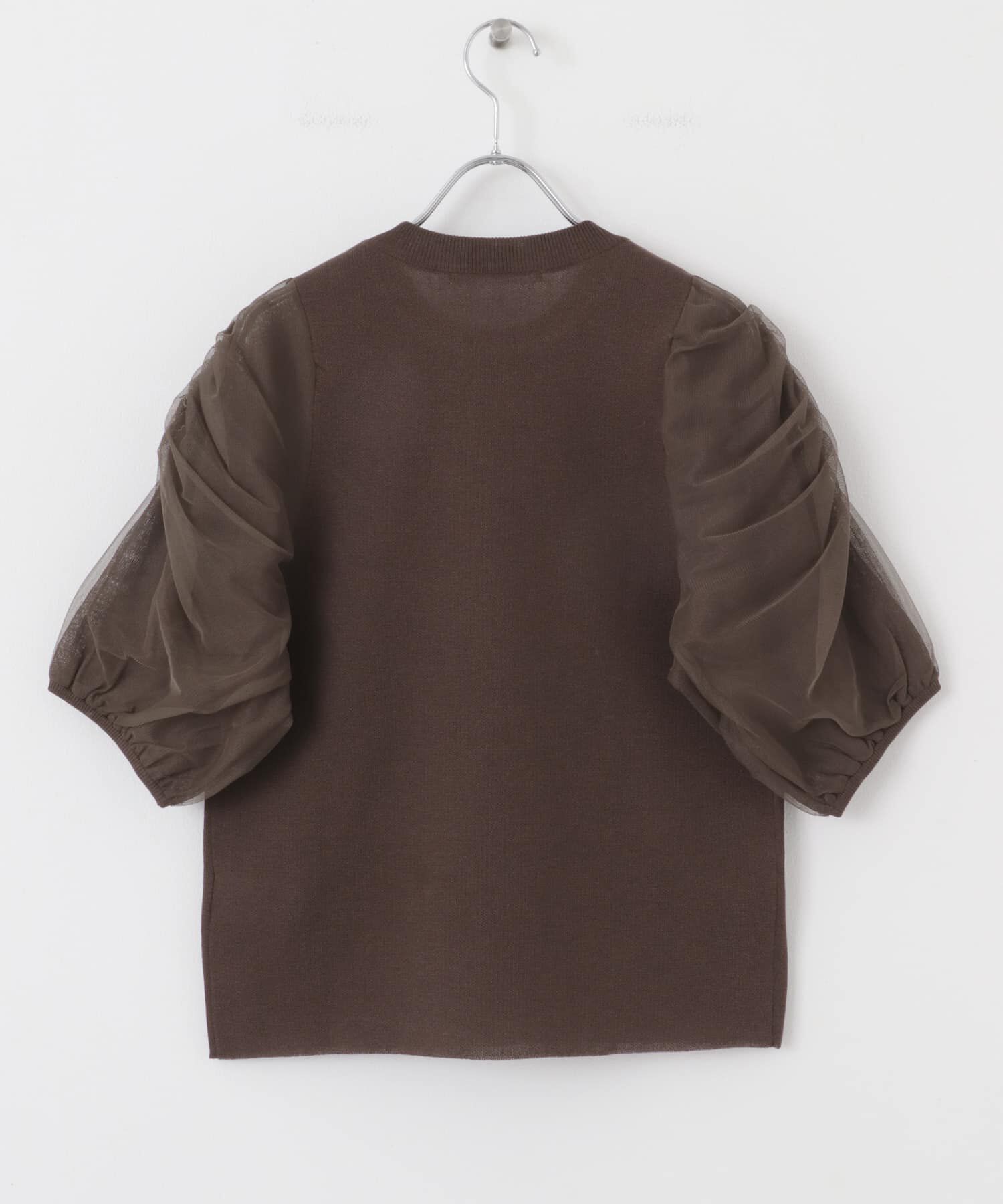  「チュールスリーブニット」|ニット・セーター|