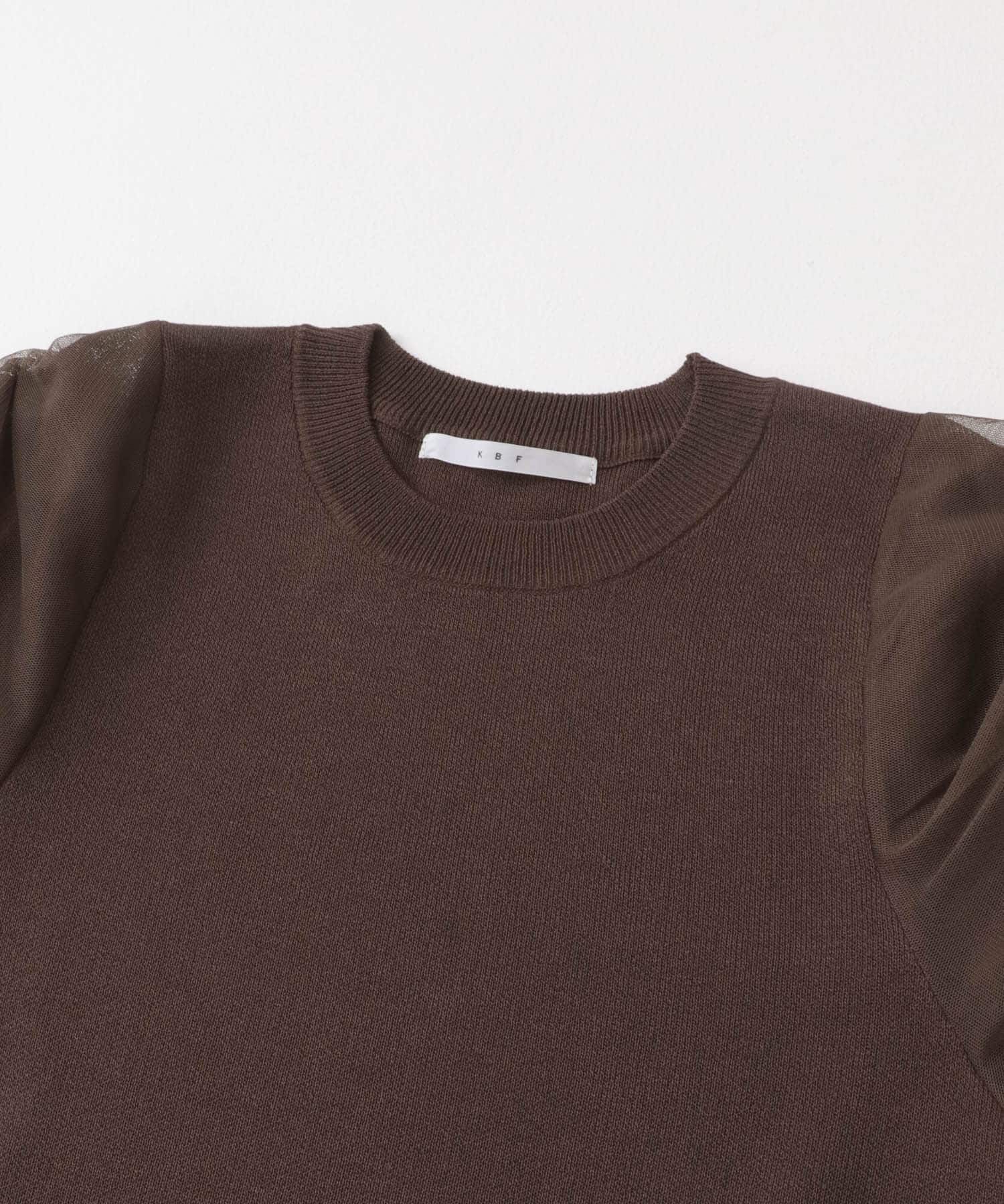  「チュールスリーブニット」|ニット・セーター|