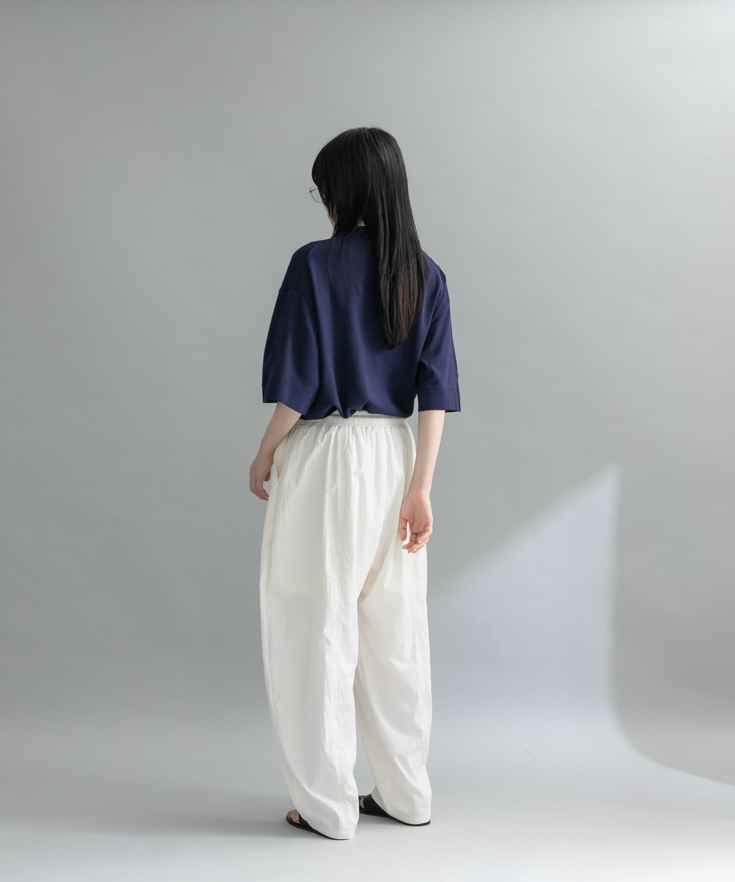  「『WEB限定』ルーズシルエットニットシャツ」|ニット・セーター|