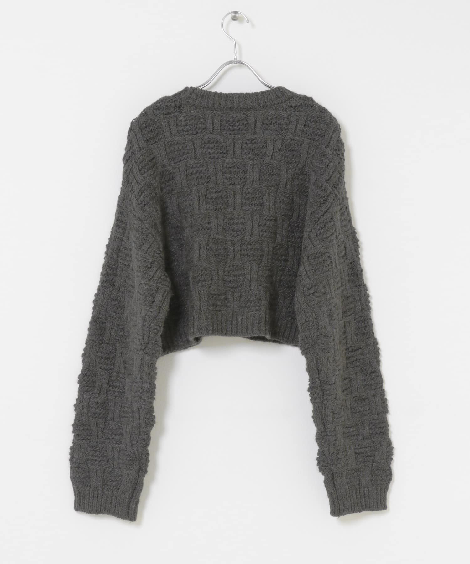  「グリッドパターンニット」|ニット・セーター|