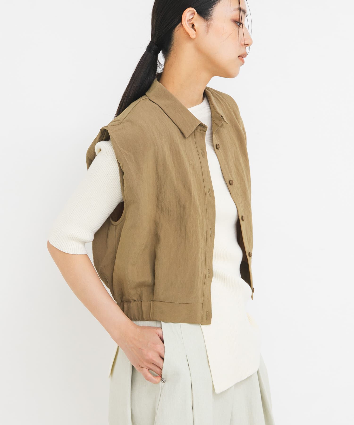  「アシンメトリーRIBニット」|ニット・セーター|