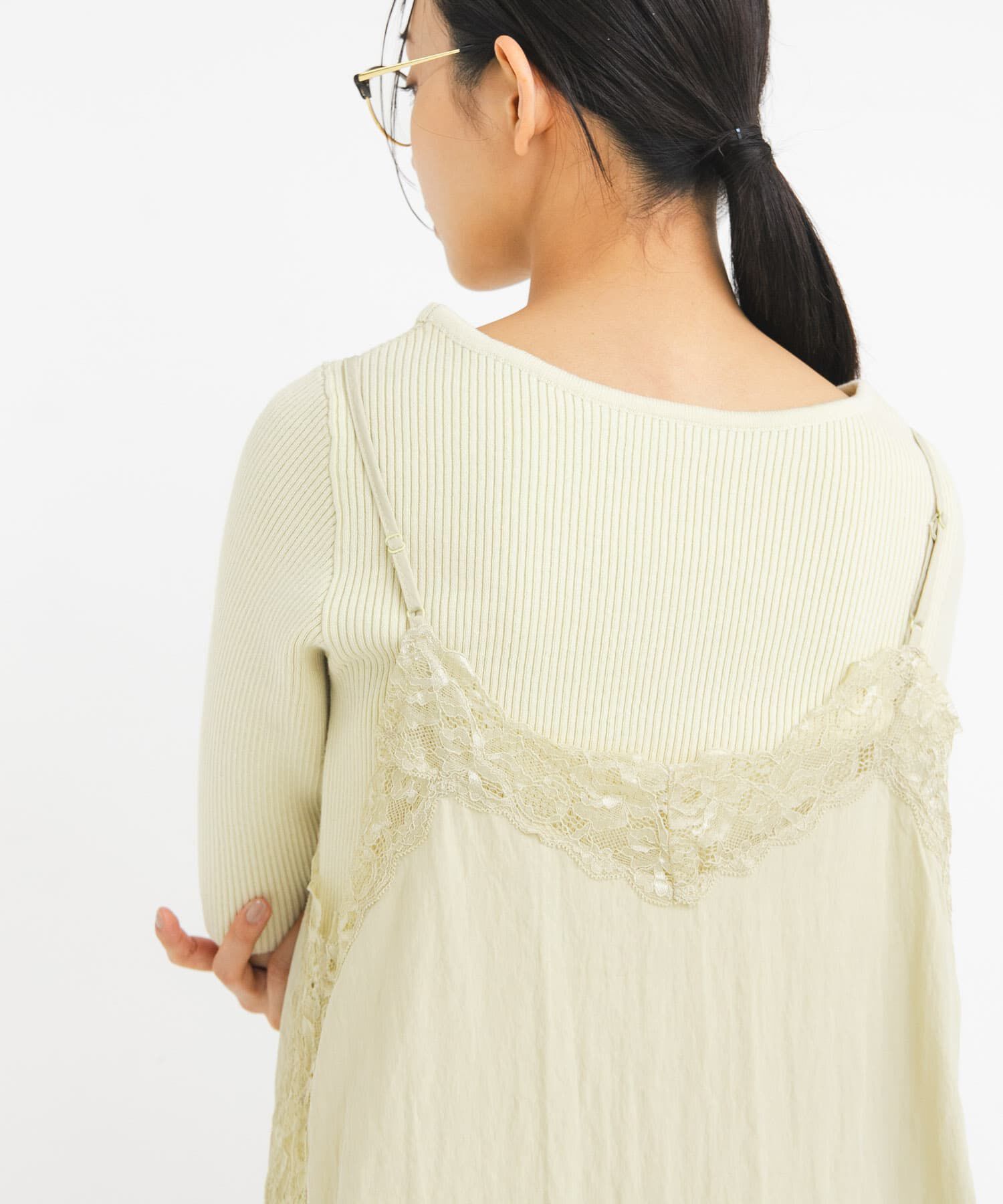  「アシンメトリーRIBニット」|ニット・セーター|