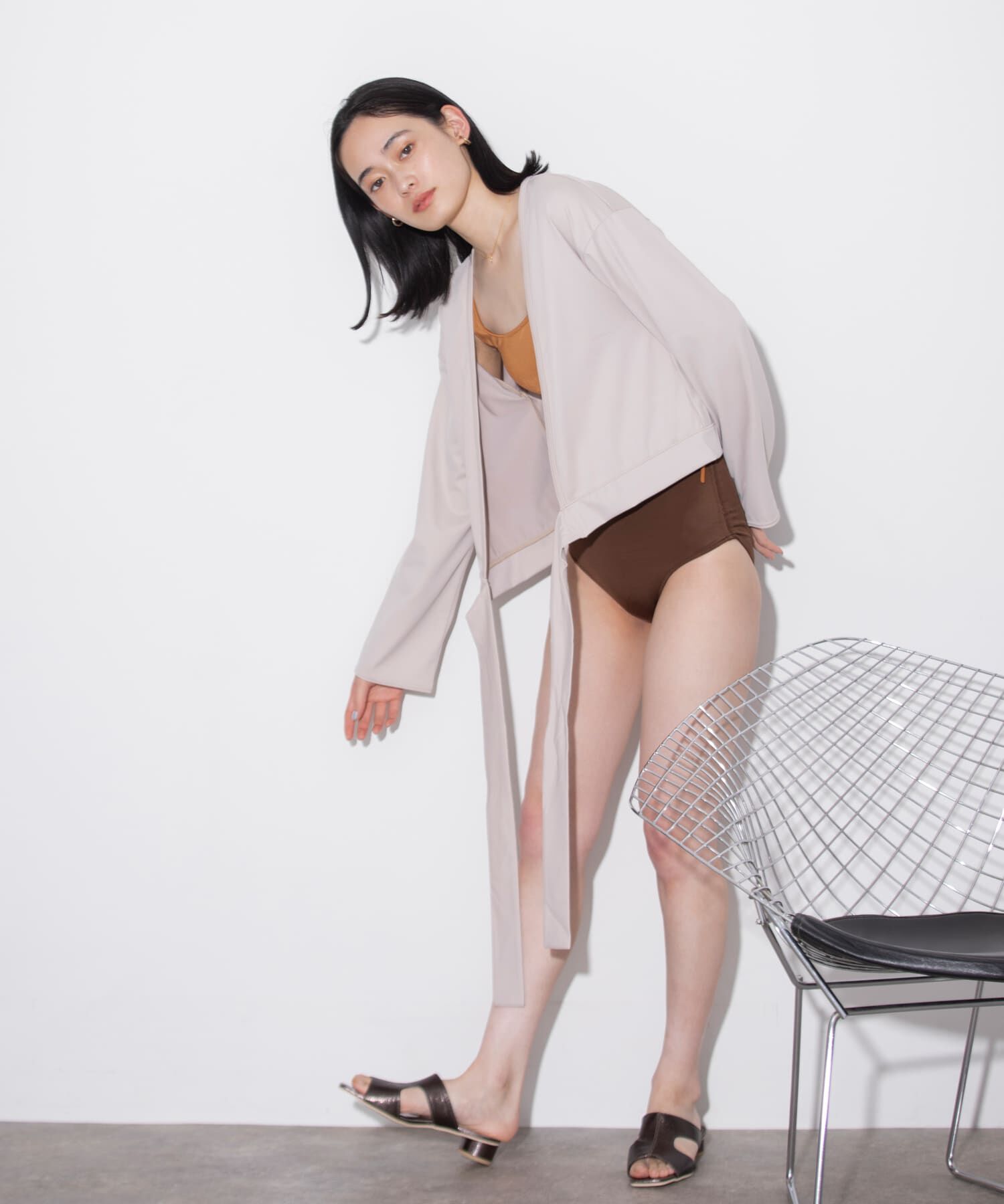 SENSE OF PLACE by URBAN RESEARCH「ショートガウンラッシュガード」|ビキニ|