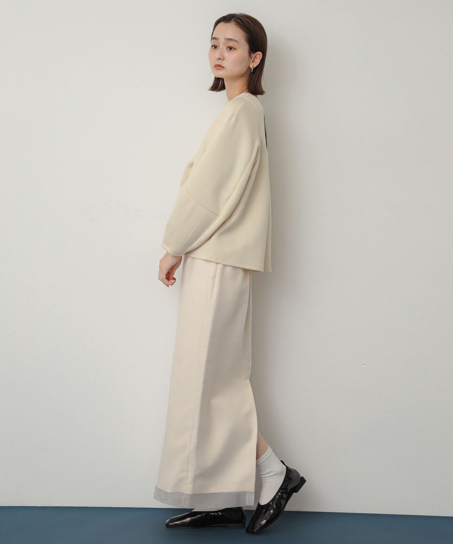 SENSE OF PLACE by URBAN RESEARCH「スクエアトゥフラットシューズ」|バレエシューズ|