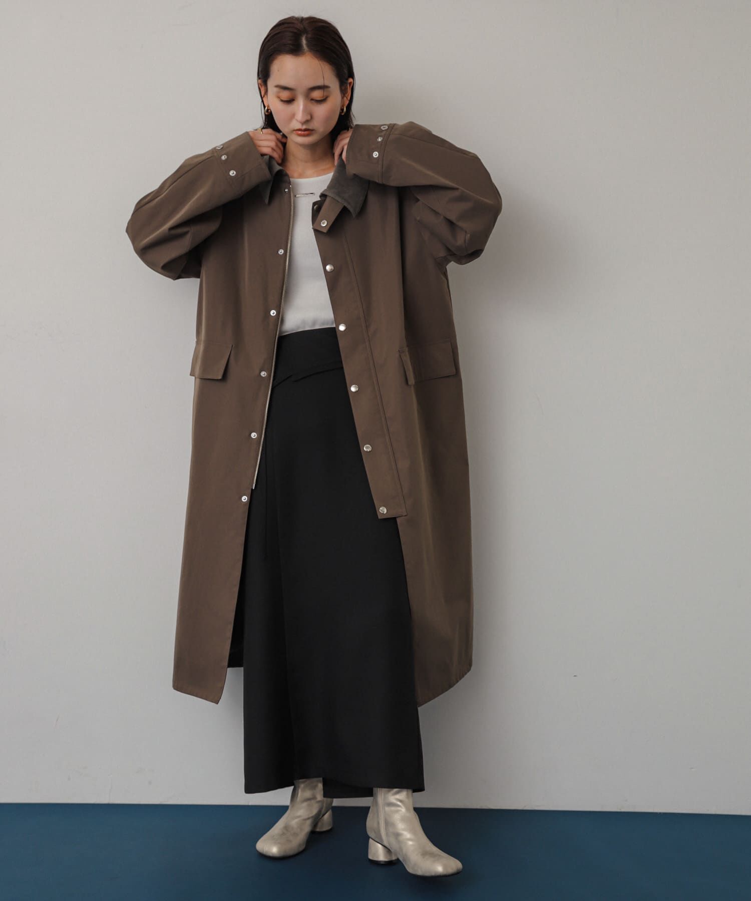 SENSE OF PLACE by URBAN RESEARCH「アシンメトリーオリカエシペンシルスカート」|スカート|