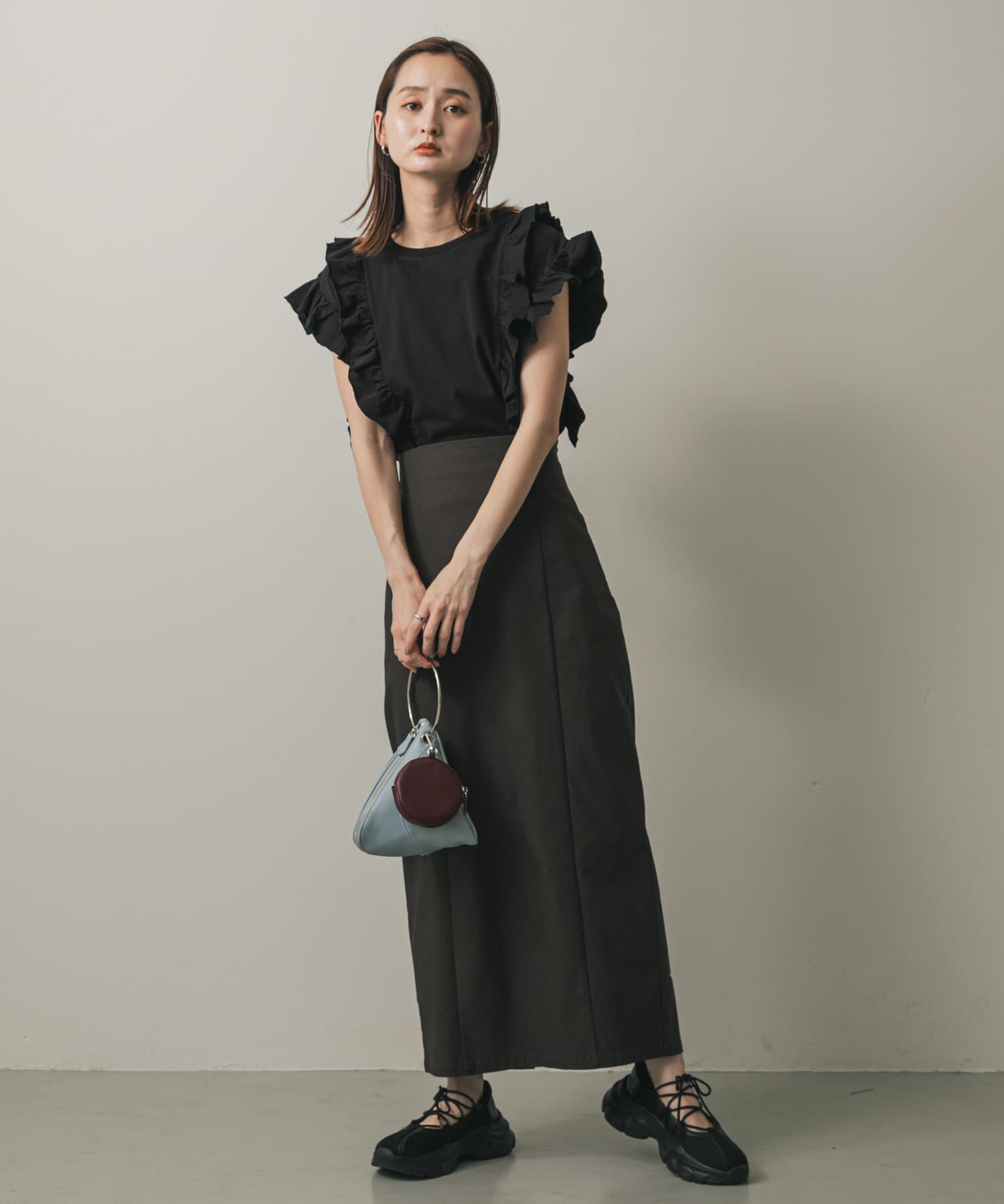 SENSE OF PLACE by URBAN RESEARCH「ギャザーフリルトップ」|Tシャツ・カットソー|