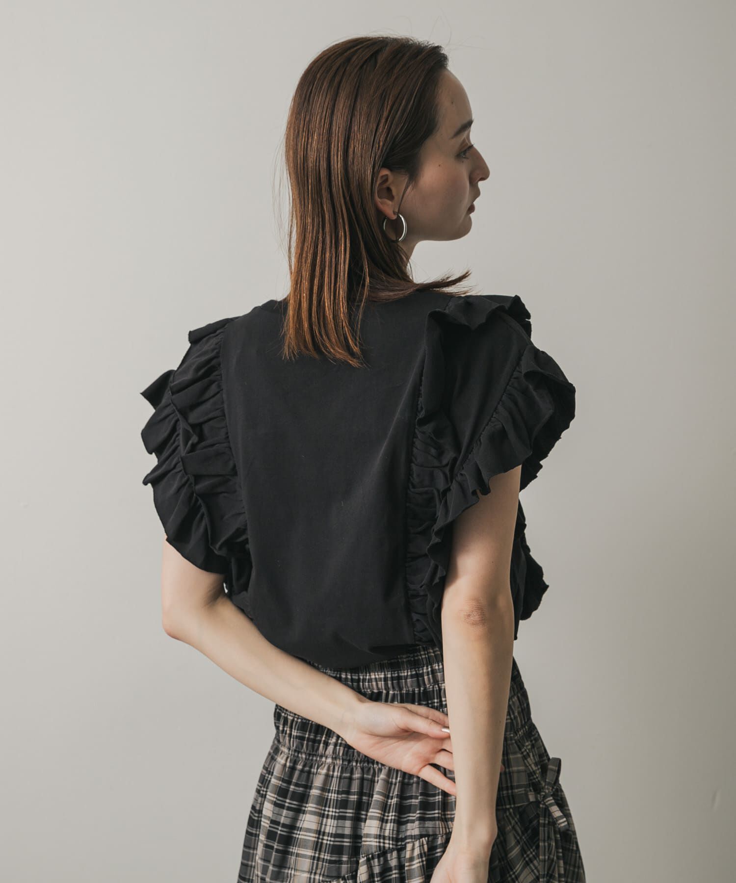 SENSE OF PLACE by URBAN RESEARCH「ギャザーフリルトップ」|Tシャツ・カットソー|