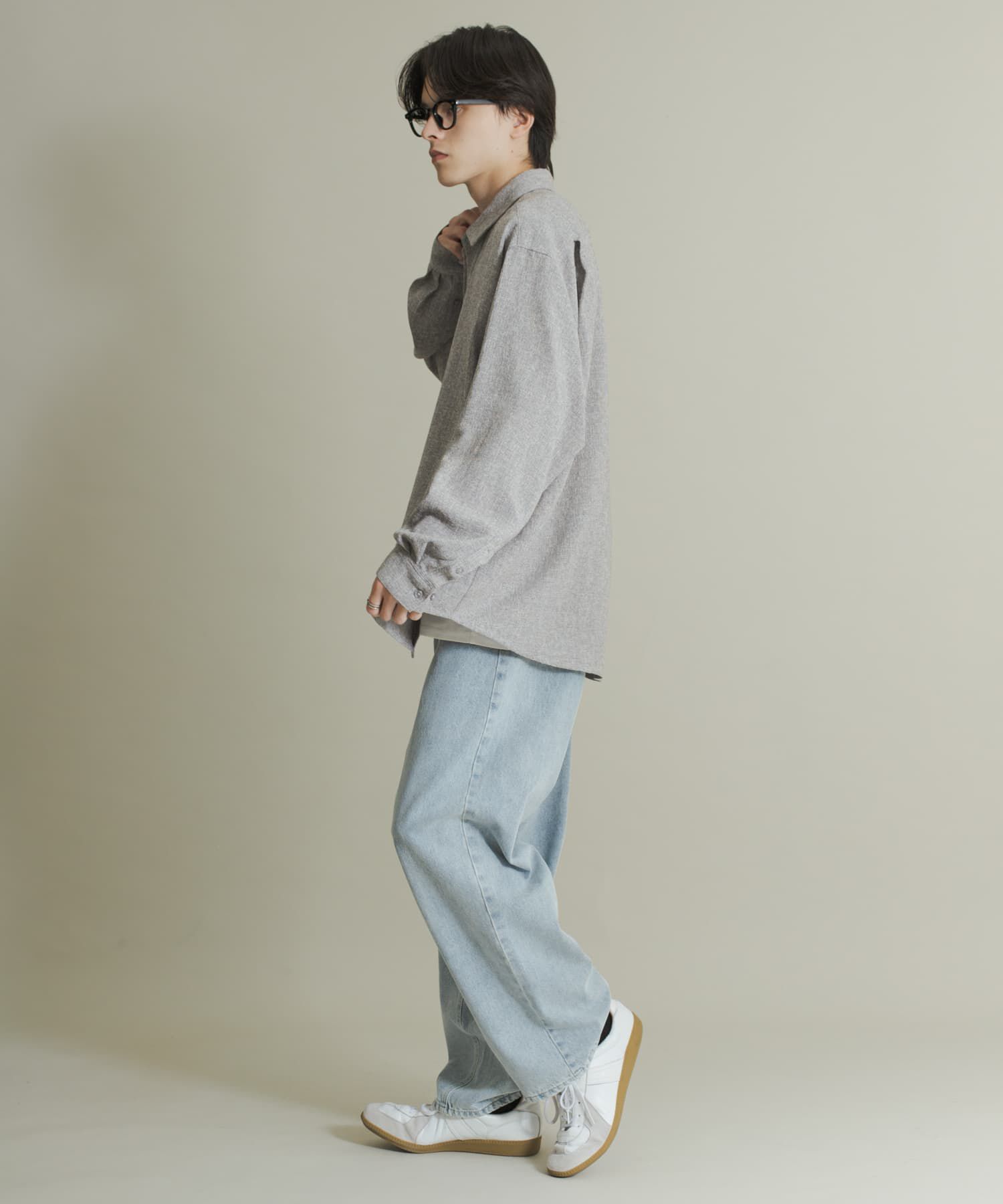 SENSE OF PLACE by URBAN RESEARCH「ライトツイードレギュラーカラーシャツ」|シャツ・ブラウス|