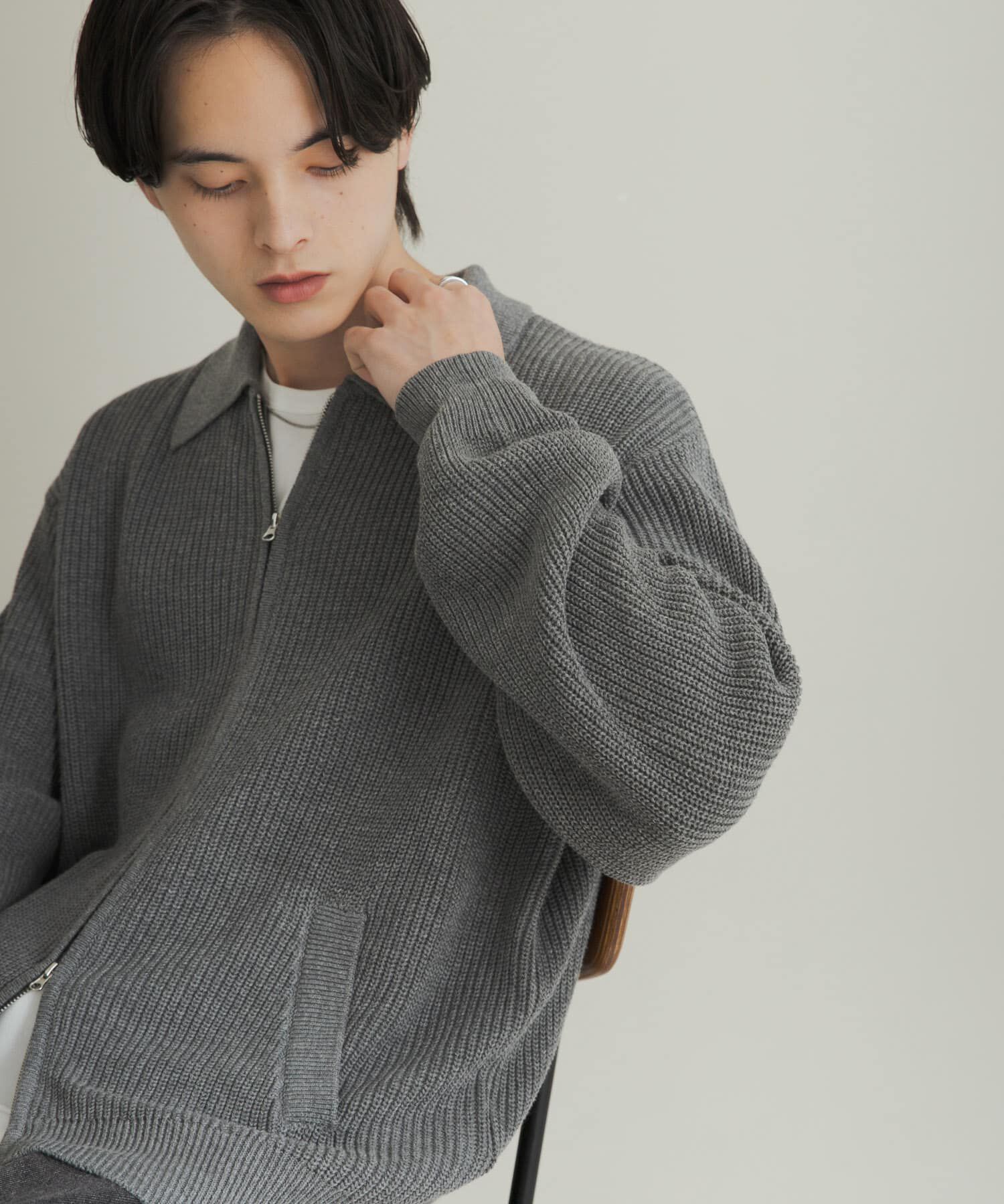 SENSE OF PLACE by URBAN RESEARCH「ダブルジップニットカーディガン」|ニット・セーター|