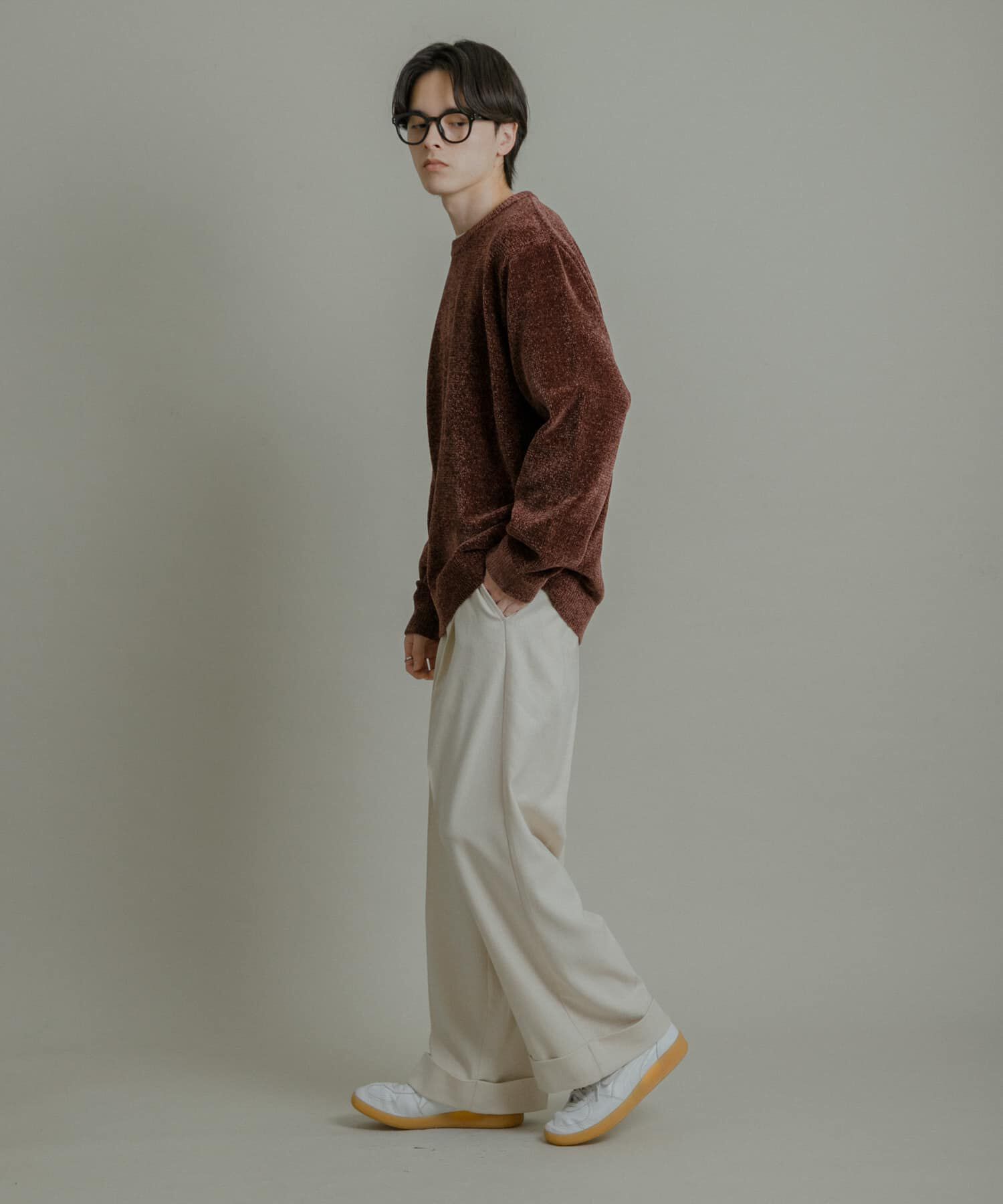 SENSE OF PLACE by URBAN RESEARCH「『洗濯可』モールニットプルオーバー」|ニット・セーター|