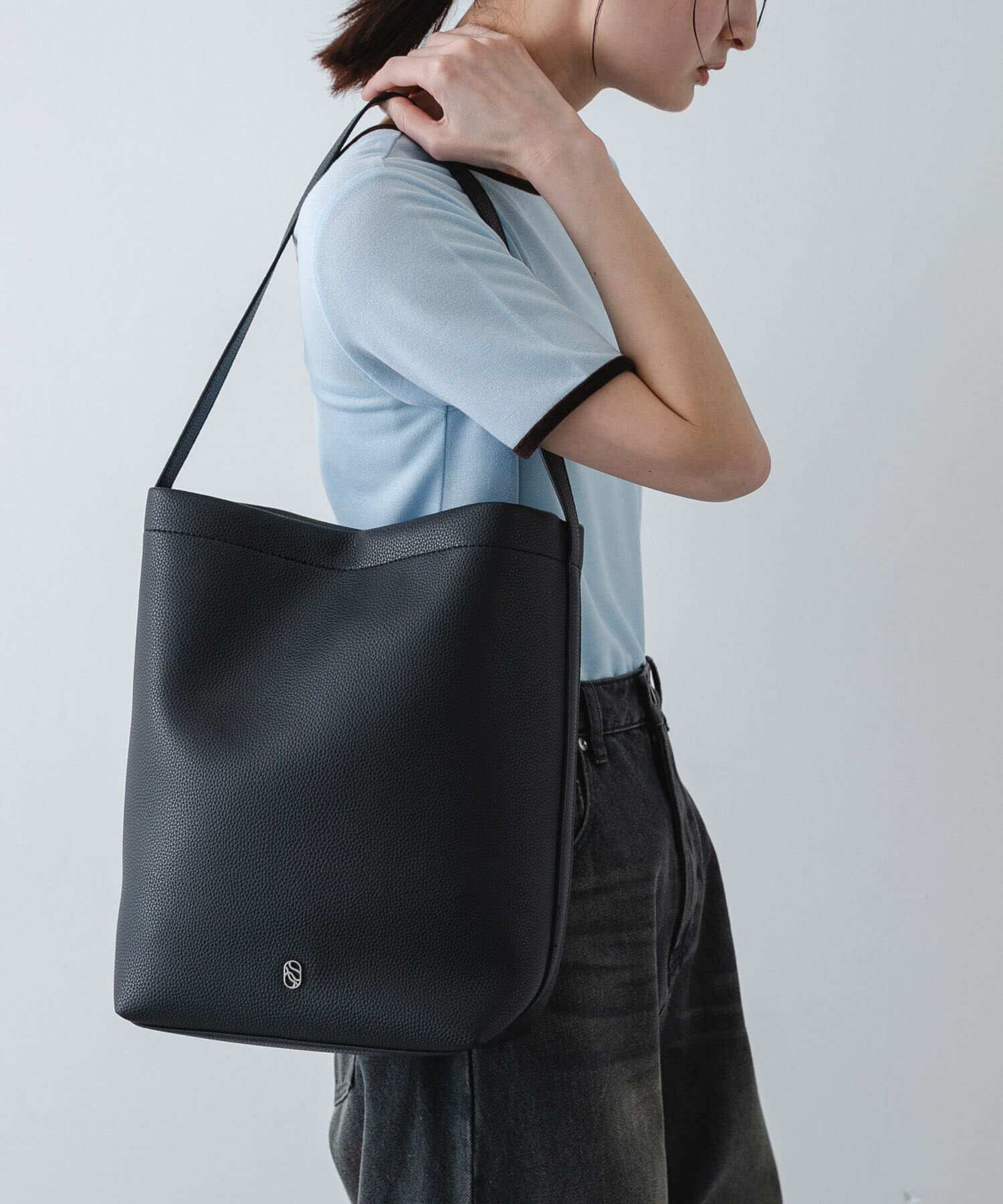 SENSE OF PLACE by URBAN RESEARCH「バケツバッグ」|ショルダー・メッセンジャー|ブラック