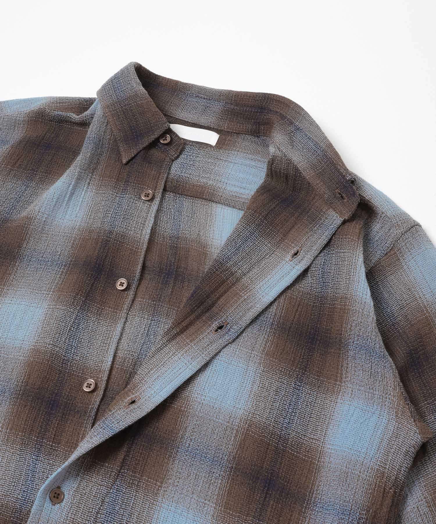 SENSE OF PLACE by URBAN RESEARCH「オンブレーチェックレギュラーカラーシャツ」|シャツ・ブラウス|