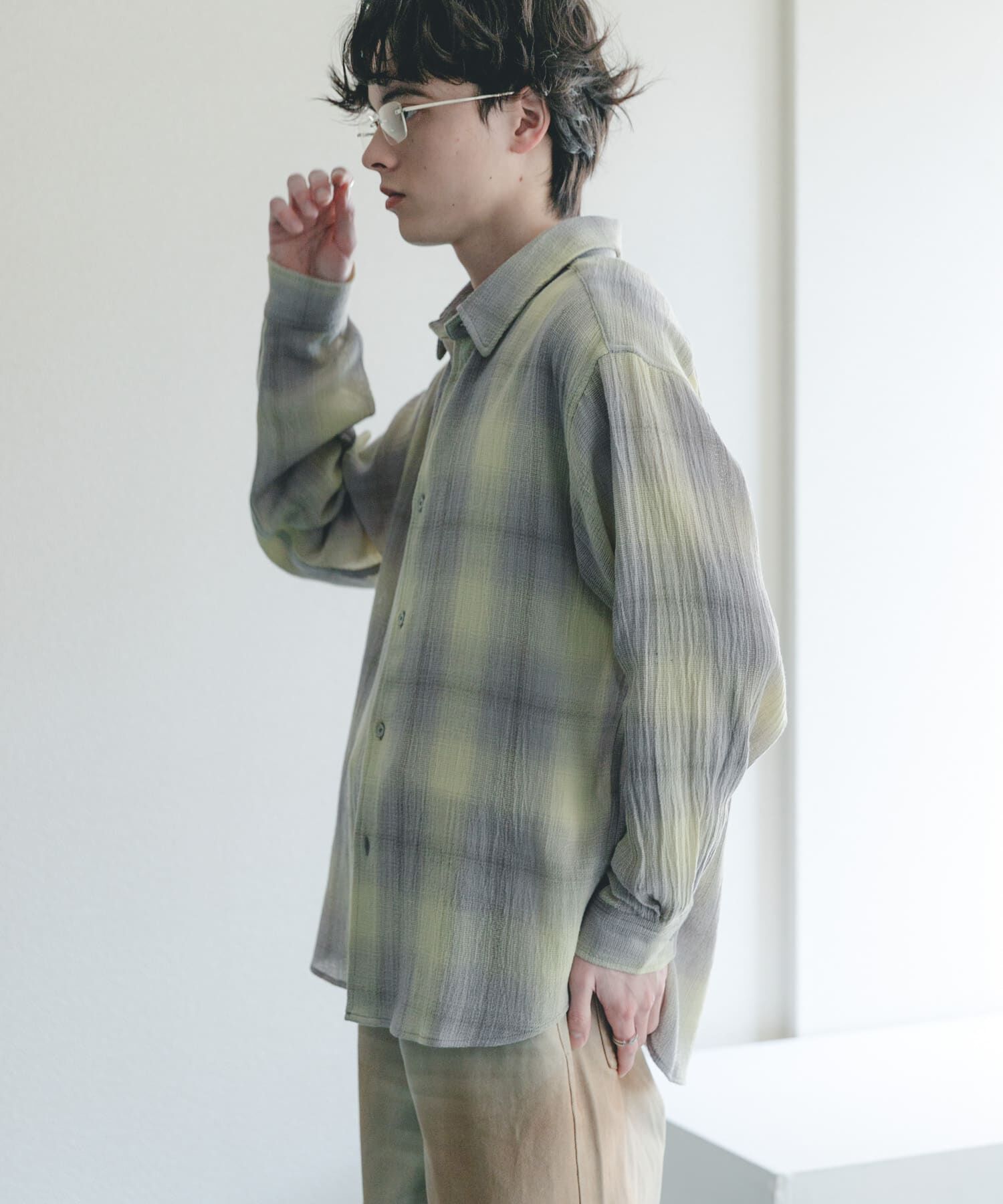 SENSE OF PLACE by URBAN RESEARCH「オンブレーチェックレギュラーカラーシャツ」|シャツ・ブラウス|