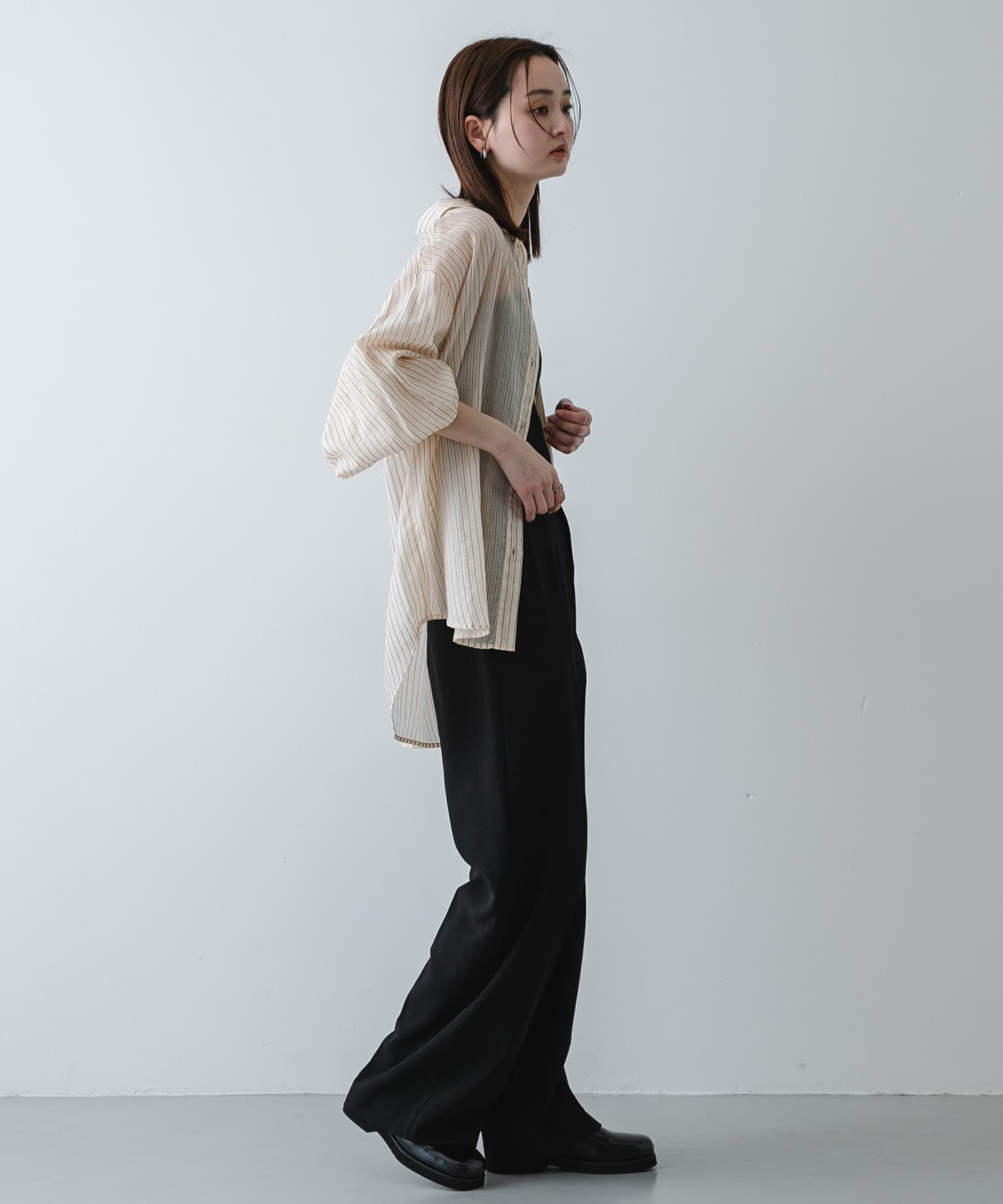 SENSE OF PLACE by URBAN RESEARCH「『一部WEB限定』『UR TECH DRYLUXE』リネンライクワイドパンツ」|その他|