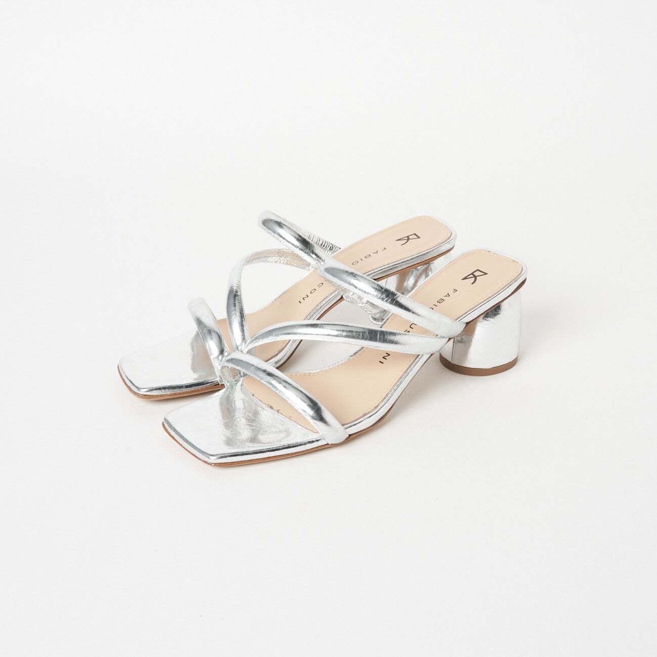 FABIO RUSCONI 「FABIO RUSCONI SILVER MULE」|サンダル|シルバー