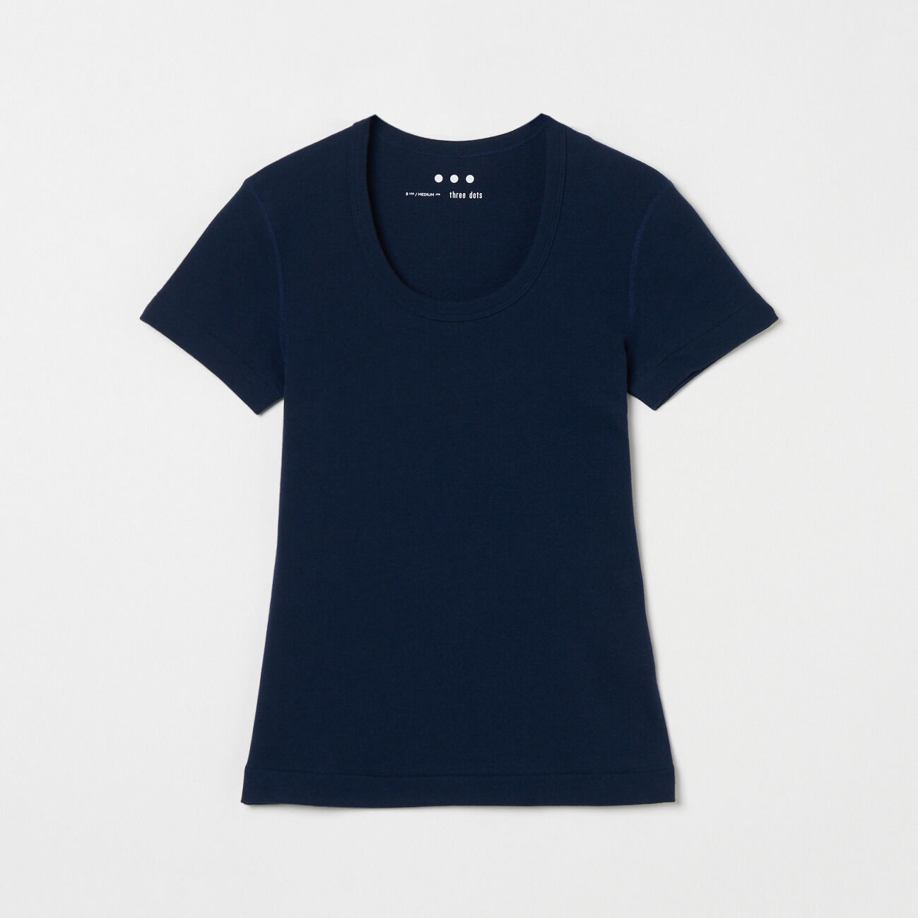  「three dots JESSICA S/S」|Tシャツ・カットソー|ネイビー
