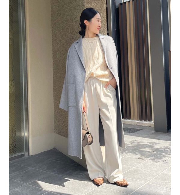 le.coeur blanc「《手洗い可能》モヘヤケーブルニットプルオーバー」|ニット・セーター|