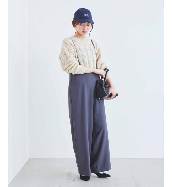 le.coeur blanc「《手洗い可能》モヘヤケーブルニットプルオーバー」|ニット・セーター|