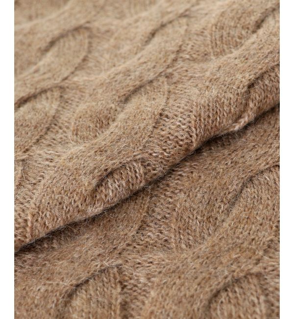 le.coeur blanc「《手洗い可能》モヘヤケーブルニットプルオーバー」|ニット・セーター|