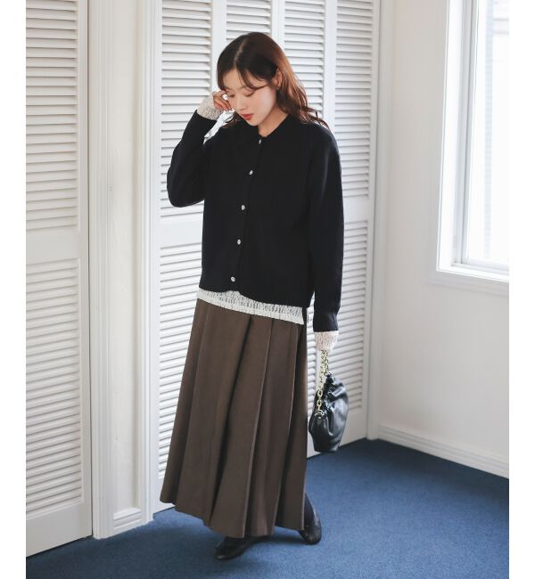  「ハイウエストフレアロングスカート」|フレア|