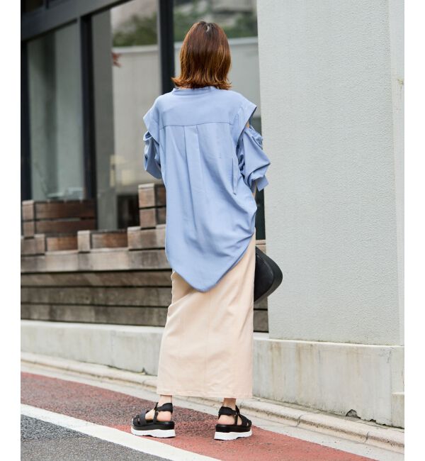 MAJESTICLEGON「2way肩あきレディシャツ」|シャツ・ブラウス|