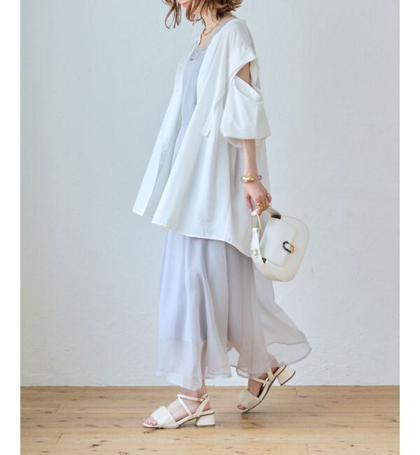 MAJESTICLEGON「2way肩あきレディシャツ」|シャツ・ブラウス|