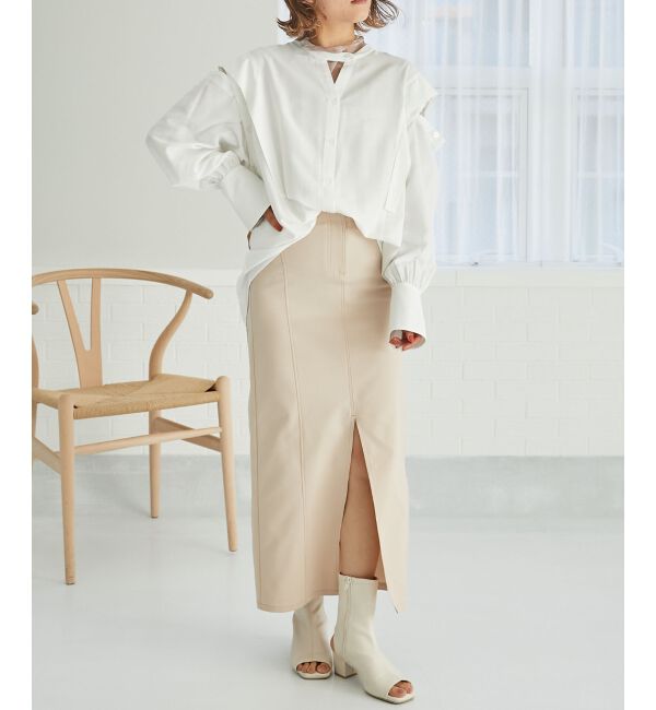 MAJESTICLEGON「2way肩あきレディシャツ」|シャツ・ブラウス|