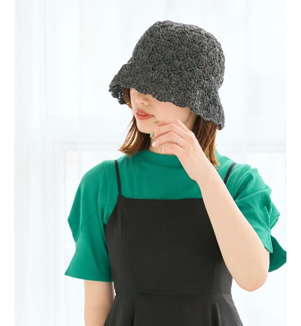 MAJESTICLEGON「クラフトペーパーハット」|ベルト|ブラック