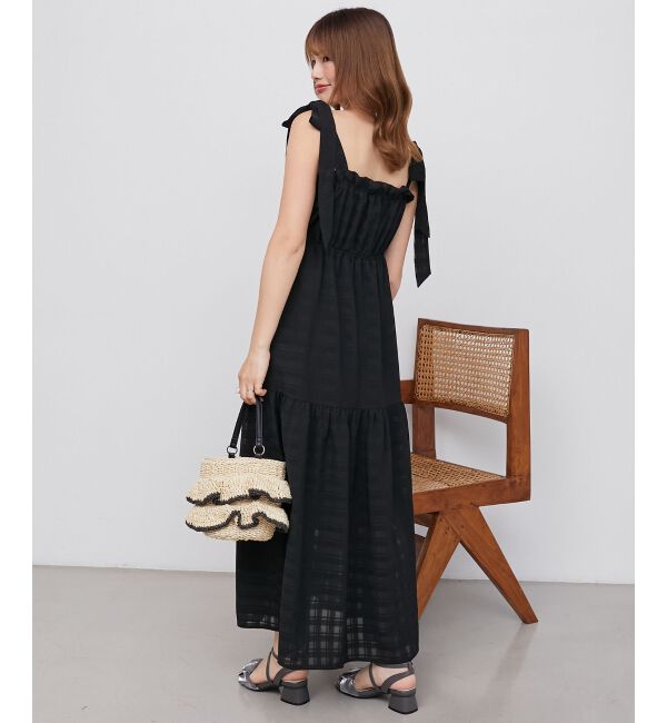  「肩リボンキャミワンピース」|ワンピース|