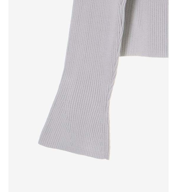  「リボンレース襟ニットカーディガン」|カーディガン|