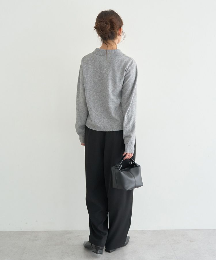 earth music&ecology「襟付きアーガイルニットカーディガン」|カーディガン|