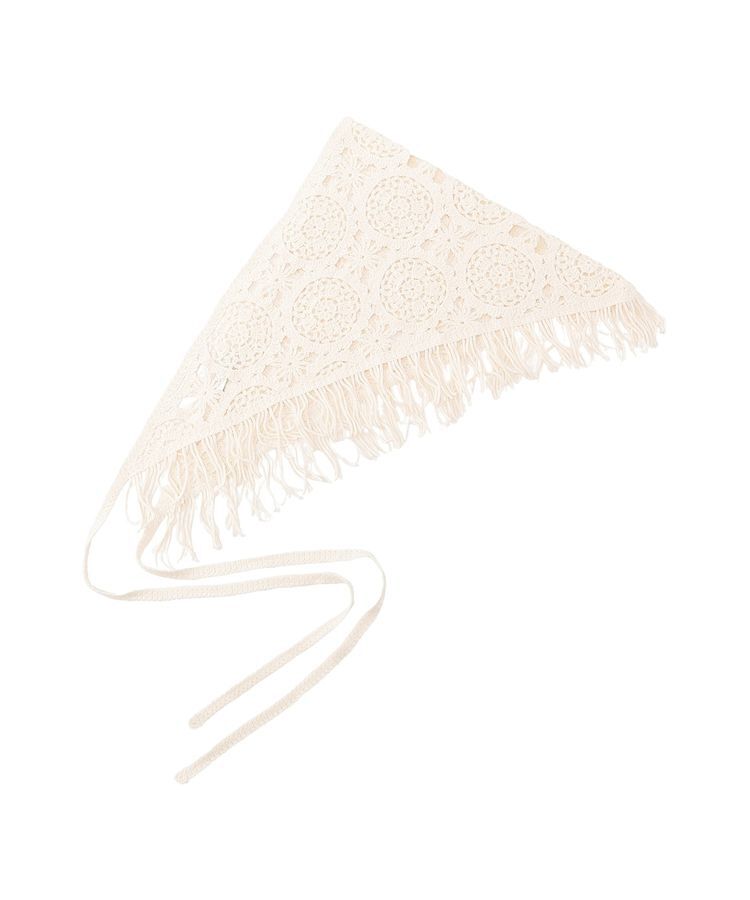 earth music&ecology「マルチクロシェスカーフ」|バンダナ・スカーフ|