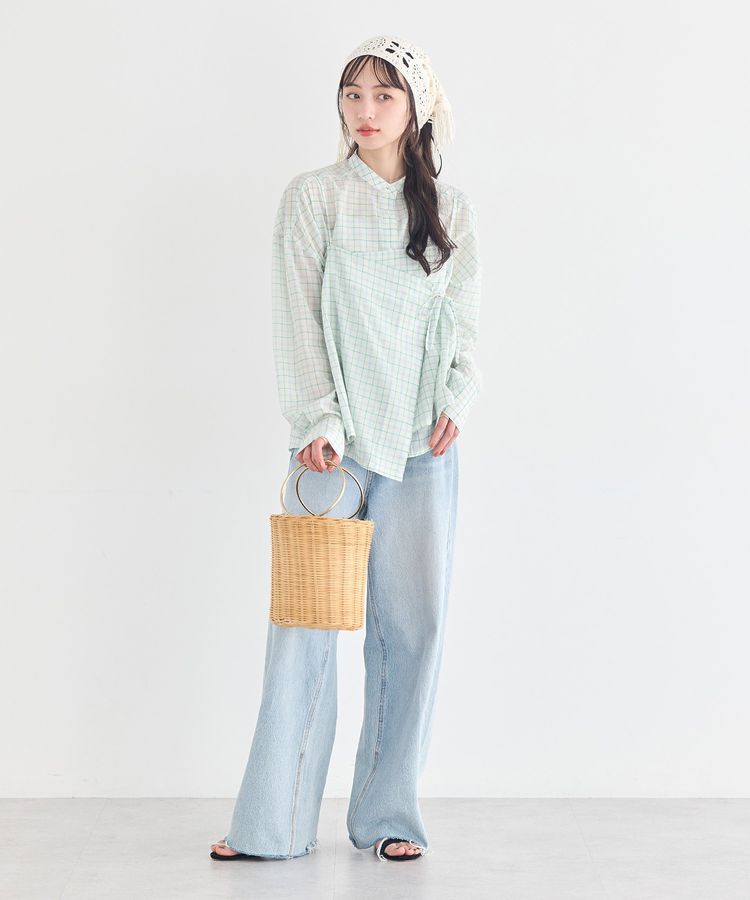 earth music&ecology「マルチクロシェスカーフ」|バンダナ・スカーフ|