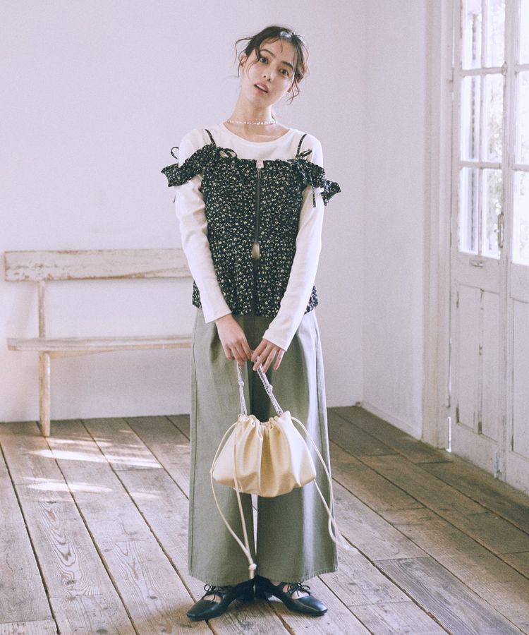 earth music&ecology「マルチWAY巾着バッグ」|ハンドバッグ|