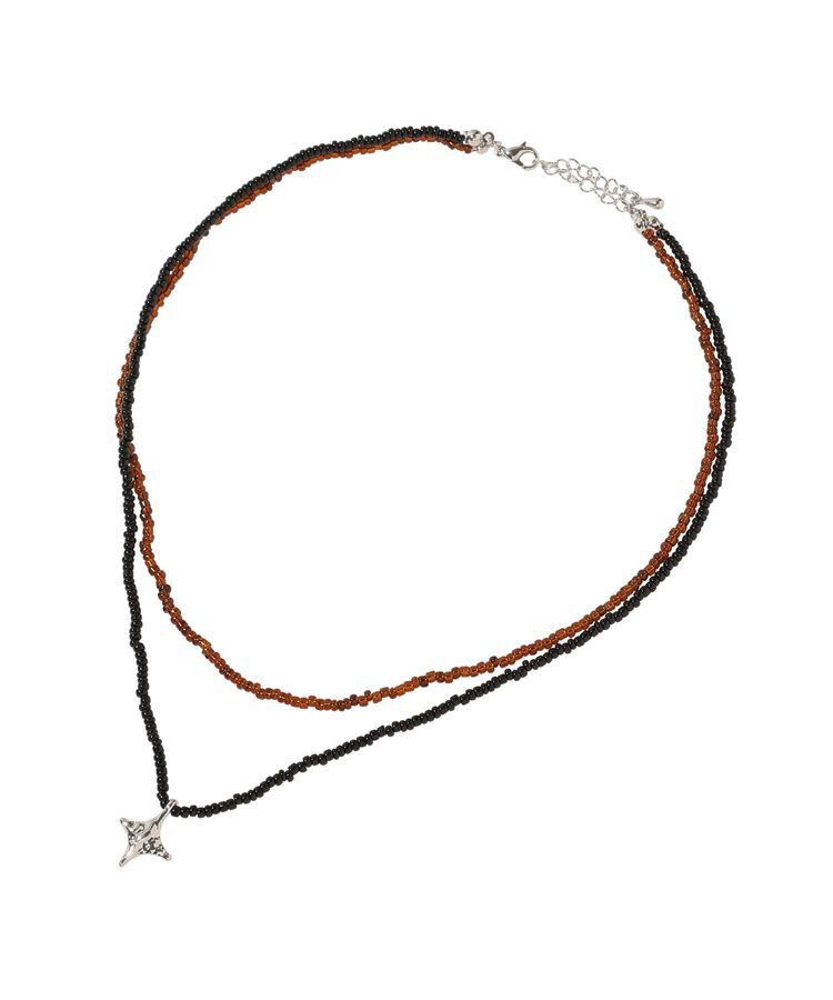 earth music&ecology「ビーズ2連ネックレス」|ネックレス|