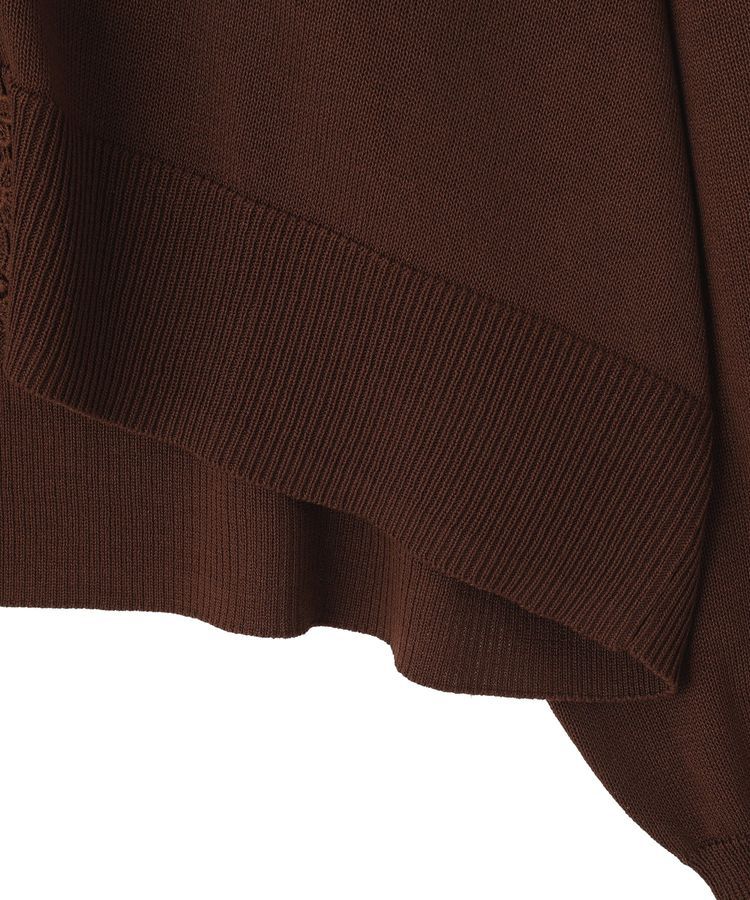 earth music&ecology「レーストリムシアーニットカーディガン」|カーディガン|