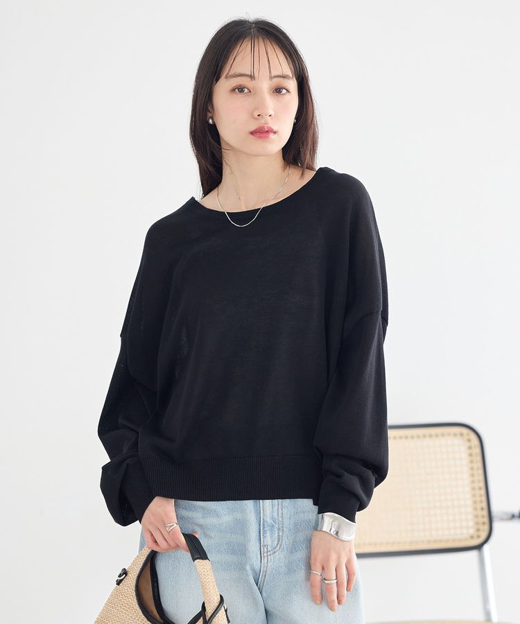 earth music&ecology「レーストリムシアーニットカーディガン」|カーディガン|