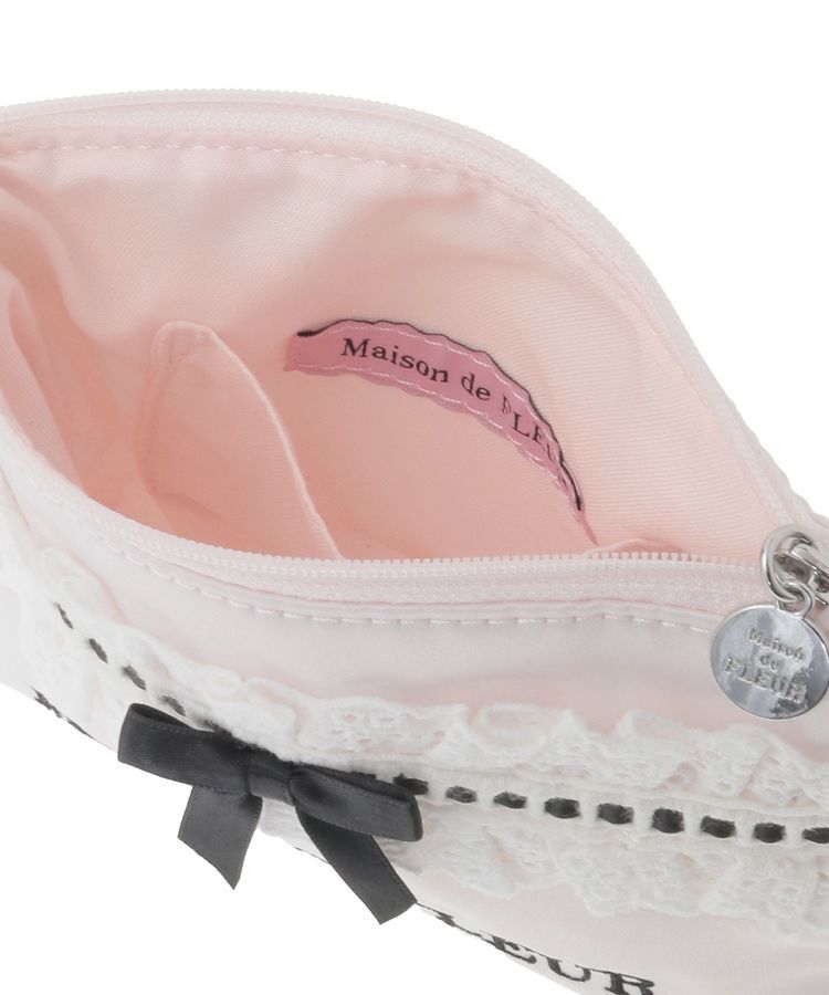 Maison de FLEUR「コットンフリルポーチ」|ポーチ|