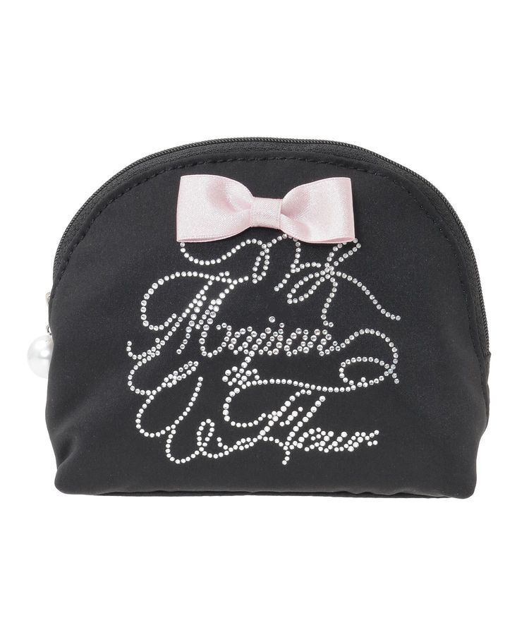 Maison de FLEUR「シャイニーリボンラウンドポーチ」|ポーチ|