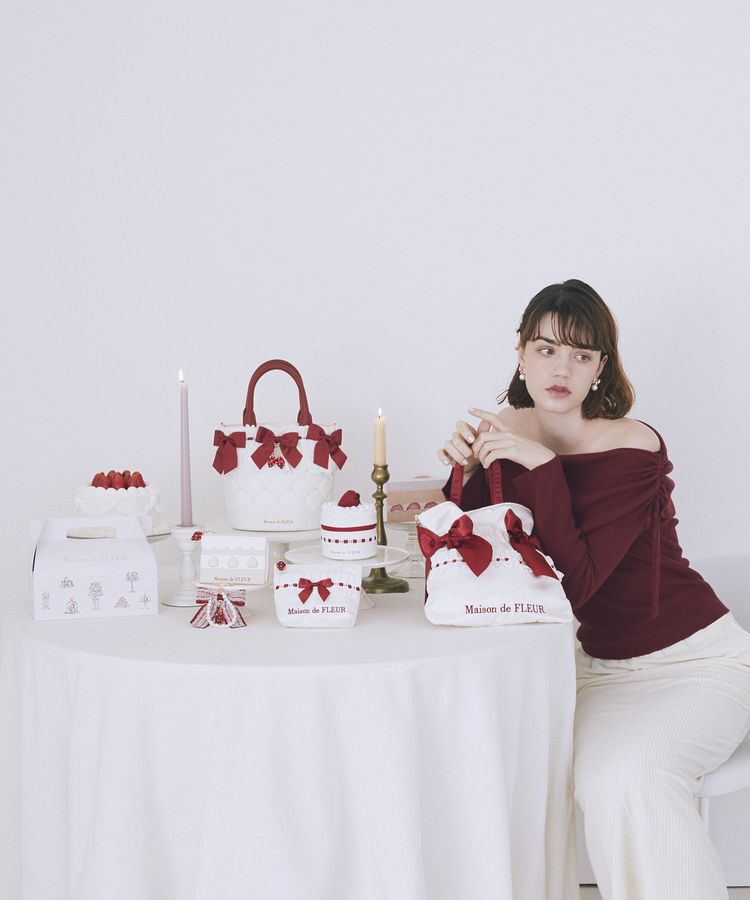 Maison de FLEUR「ガトーフレーズポーチ」|ポーチ|