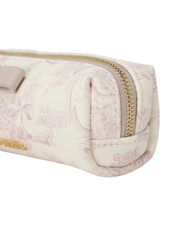 Maison de FLEUR「フラワーガーデン柄合皮ロングポーチ」|ポーチ|