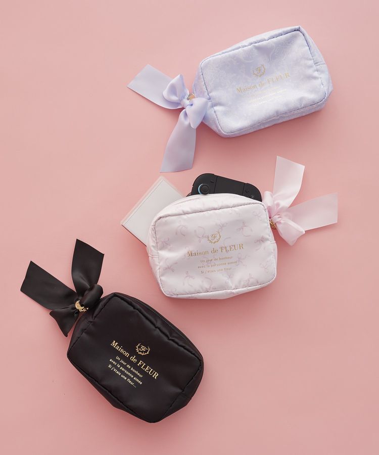 Maison de FLEUR「ブランドロゴマルチケース」|ポーチ|