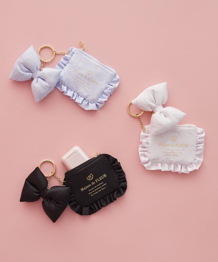 Maison de FLEUR「ブランドロゴポーチチャーム」|ポーチ|