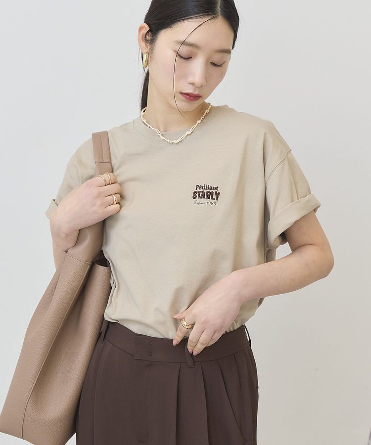 AMERICAN HOLIC「STARLY 刺繍ロゴTシャツ」|Tシャツ・カットソー|Mocha