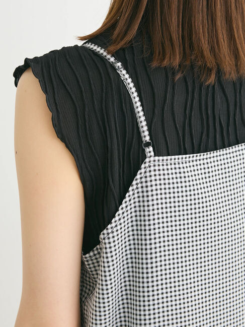 Green Parks「・SUGAR　SPOON　サッカーギンガムキャミワンピ」|ワンピース|