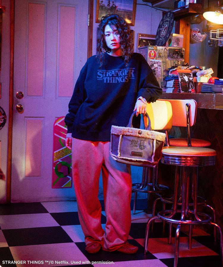 Green Parks「■STRANGER THINGS&times;MINNETONKA フェイクスウェードボアバッグ」|トートバッグ|