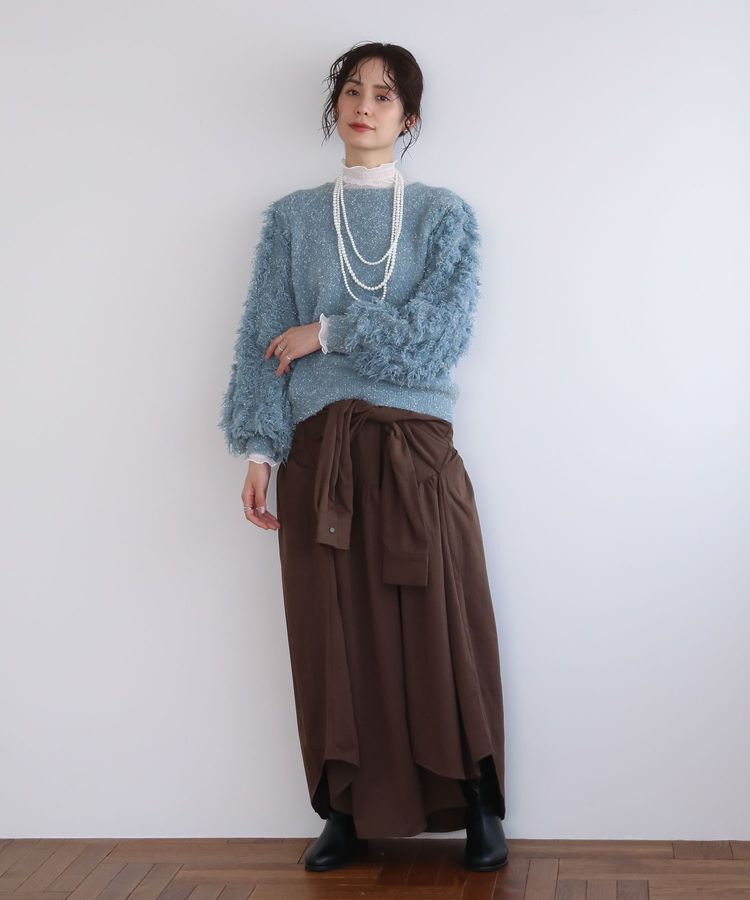 Green Parks「・ELENCARE DUE 袖付デザインスカート」|フレア|