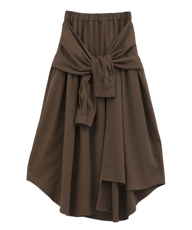 Green Parks「・ELENCARE DUE 袖付デザインスカート」|フレア|