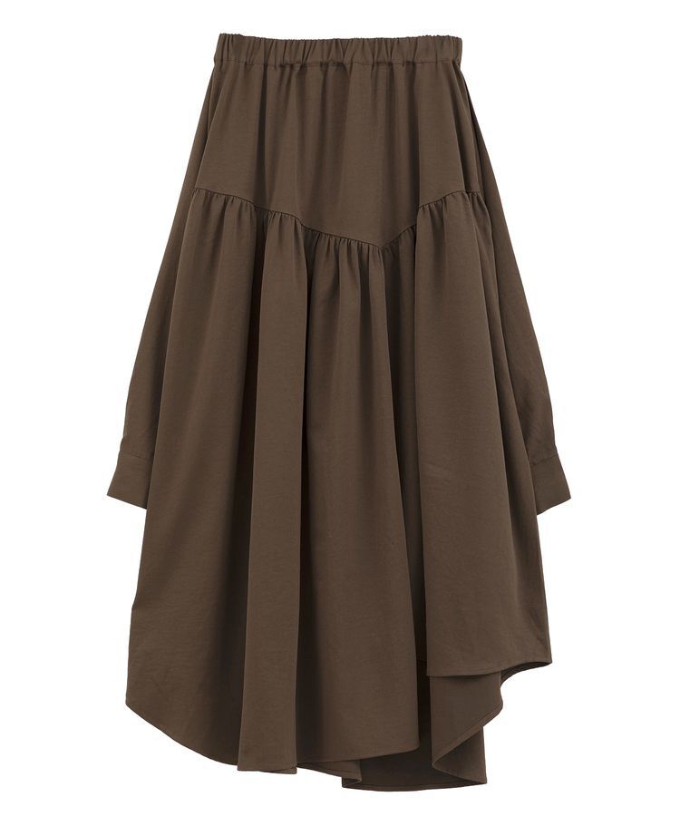 Green Parks「・ELENCARE DUE 袖付デザインスカート」|フレア|