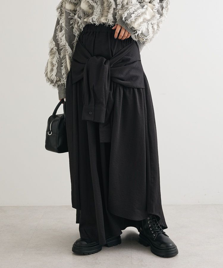 Green Parks「・ELENCARE DUE 袖付デザインスカート」|フレア|